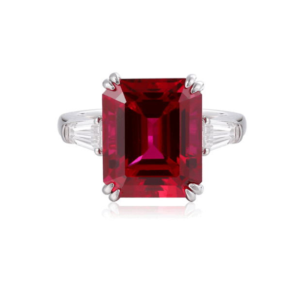 Promise® 8.578ct Ruby Three Stone Ring S925