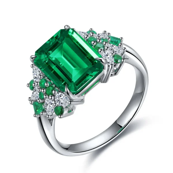 Promise® 3.05ct Emerald Ring S925